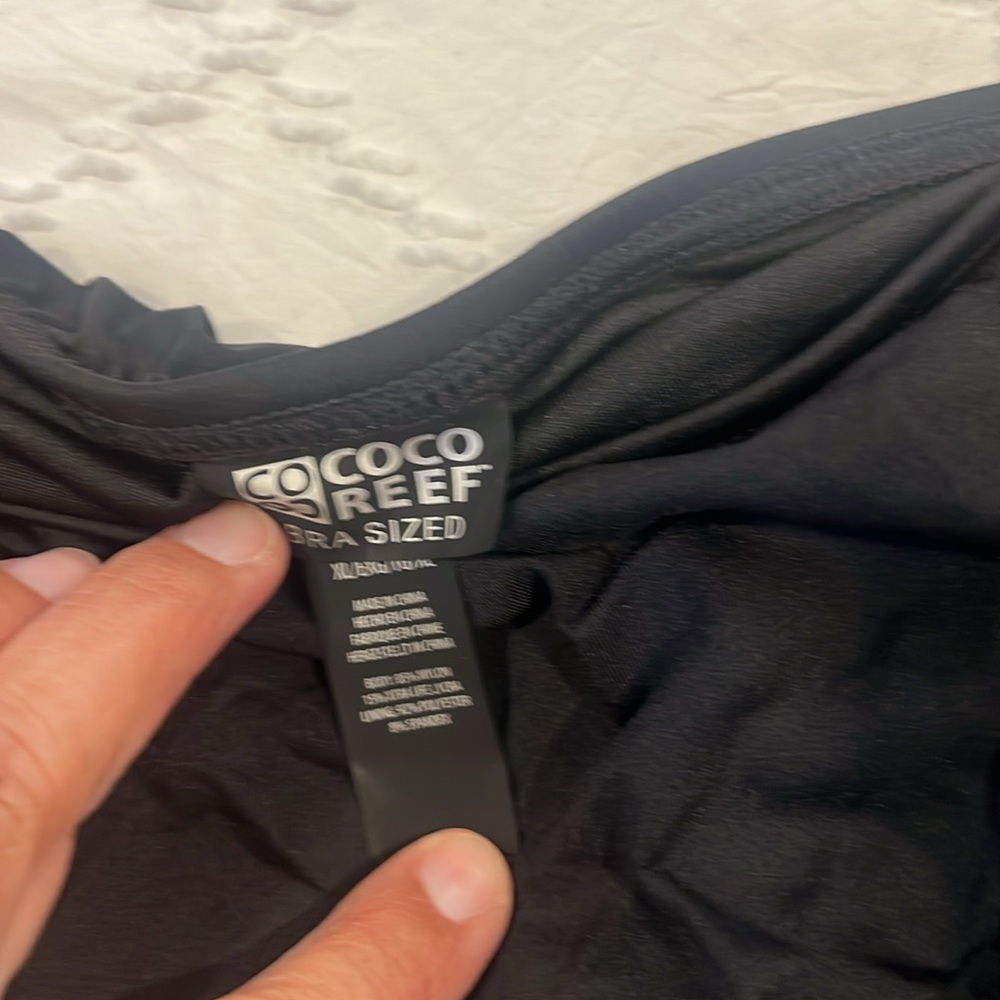 Coco Reef Black swim skirt with attached bottom - Picture 3 of 7